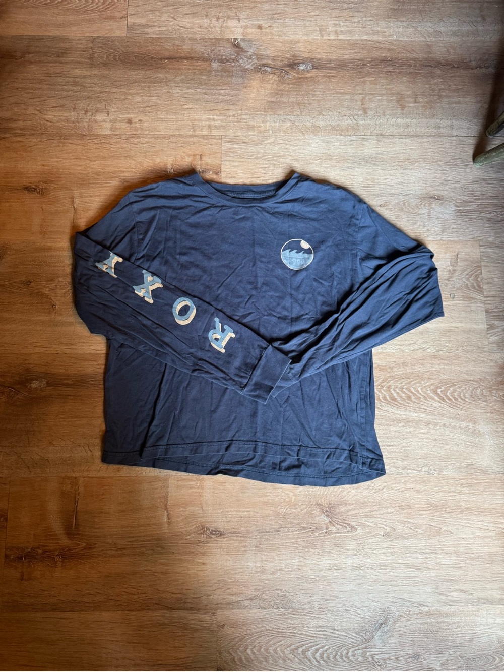 Roxy Long Sleeve Navy Graphic Tee